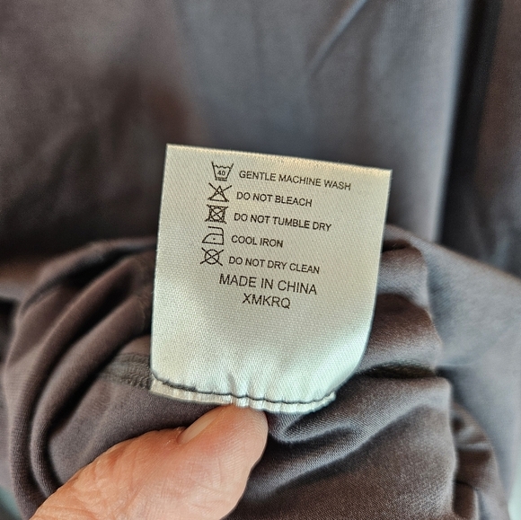 TacVasen Mens Tactical T-Shirt Black & Gray Cotton Body Nylon Sleeves Outdoor - Picture 13 of 14